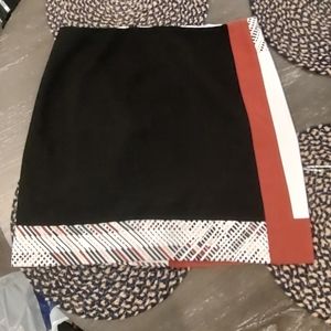 White House Black Market Colorblock Embroidered Pencil Skirt - Size 14